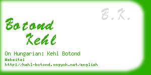 botond kehl business card